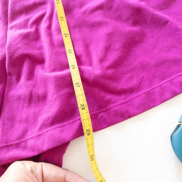 Prana Womens Racerback Tank Dress In Fuchsia & Coral Stretch Fabric M - Picture 7 of 8